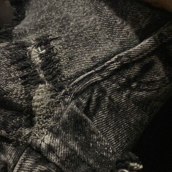 NWT-Levi’s Authorized Vintage-faded Black-button fly cutoff-denim shorts-Size 34 - Picture 7 of 16